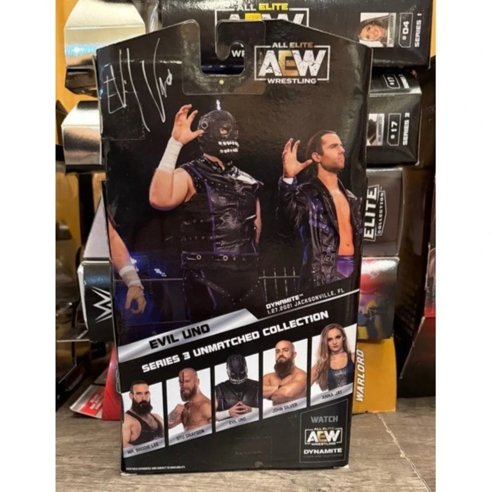 AEW Unmatched Collection Series 3 Evil Uno Action Figure Dark Order #19 Jazwares